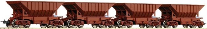 Set of 4 ore cars LKAB<br /><a href='images/pictures/Roco/67033.jpg' target='_blank'>Full size image</a>